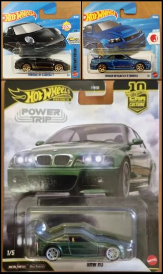 HotWheels Set 3 Cars (2 Mainline + 1 Premium)
