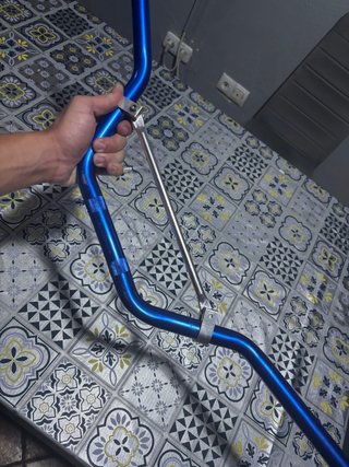 Manillar azul 22mm moto de 49cc