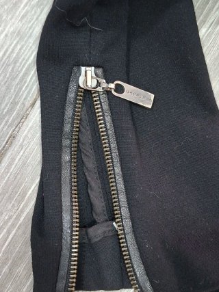 Chaqueta de punto y cuero Caramelo