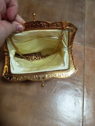 Bolso de fiesta vintage Menbur dorado