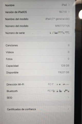 iPad 7ª generación 128GB Wi-Fi
