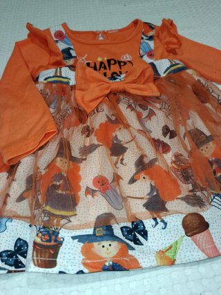 Vestido bebé Halloween 12 meses