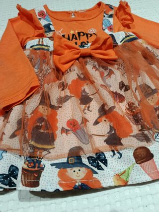 Vestido bebé Halloween 12 meses