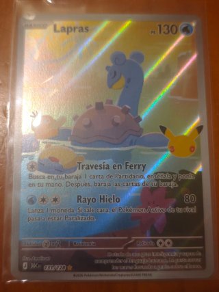 Carta Pokémon Lapras 30 Aniversario