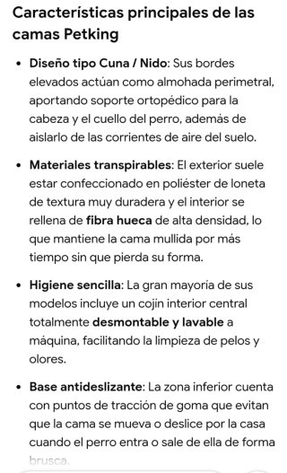 Cama para Perro Negra