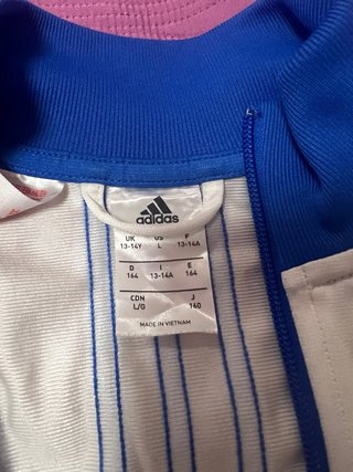 Chaqueta Adidas Azul y Blanca