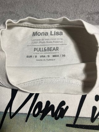 Camiseta Pull&Bear Mona Lisa Talla S