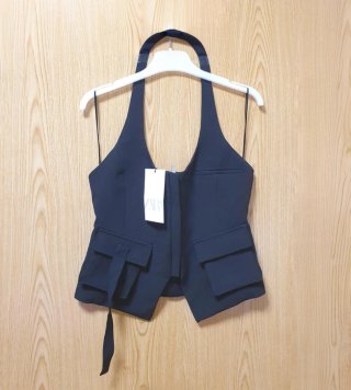 Top halter negro Zara