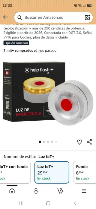 Baliza V16 Help Flash IoT