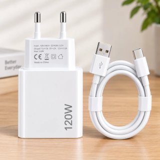 Cargador Rápido 120W USB-C + Cable