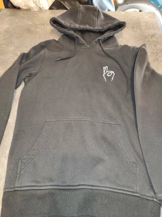 Sudadera Negra Mister Tee Talla XS OK Hand
