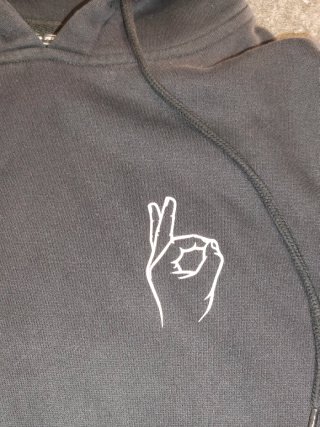 Sudadera Negra Mister Tee Talla XS OK Hand