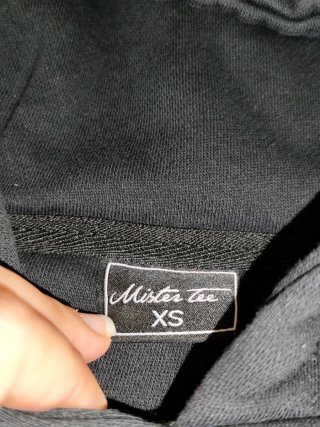 Sudadera Negra Mister Tee Talla XS OK Hand