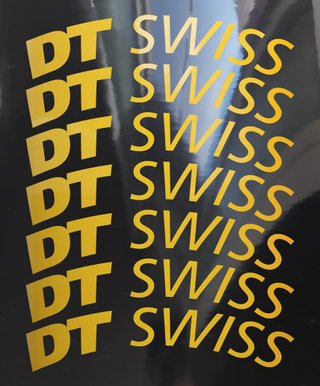 Set pegatinas de perfil rueda bicicleta dt swiss