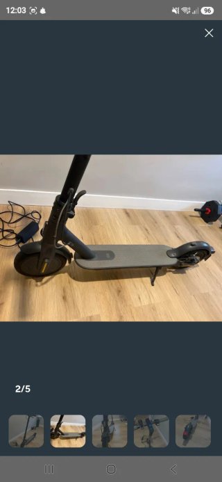 Patinete Eléctrico Negro