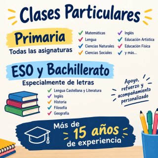 Clases particulares online y presencial