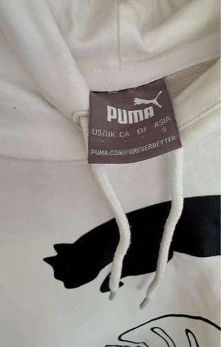 Sudadera Puma Blanca con Logo