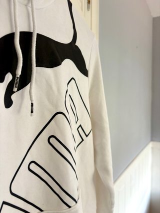 Sudadera Puma Blanca con Logo