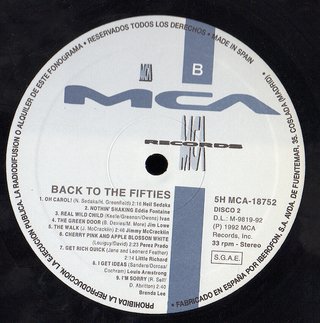 Vinilo Doble LP Back to the 50's