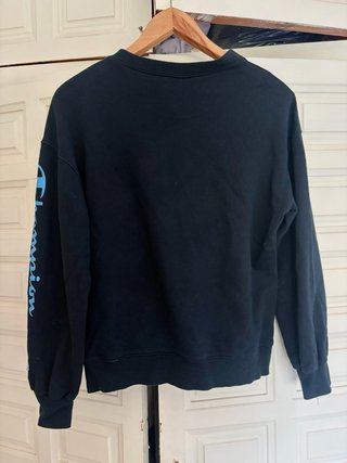 Sudadera Champion Negra con Logo