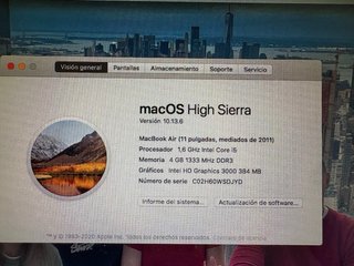 MacBook Air 11 pulgadas (2011) para piezas