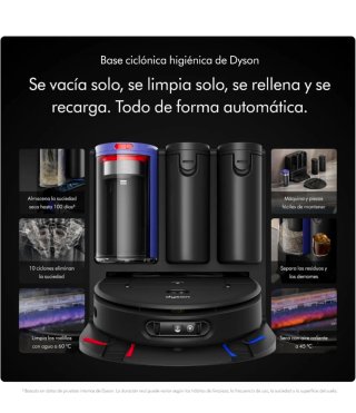Robot Aspirador y Fregona Dyson Spot+Scrub AI