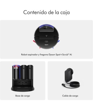 Robot Aspirador y Fregona Dyson Spot+Scrub AI