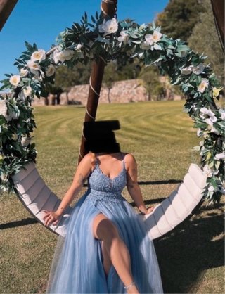 Vestido de fiesta azul