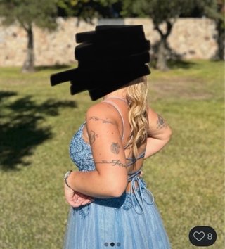 Vestido de fiesta azul