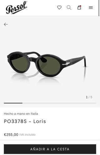 Gafas Persol Loris Negras + Estuche y Limpiador