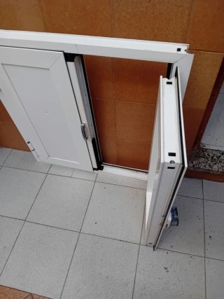 Ventana de Aluminio Blanca 65x62 cm