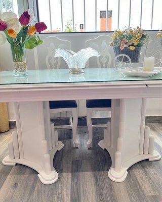 Mesa de salón de madera maciza