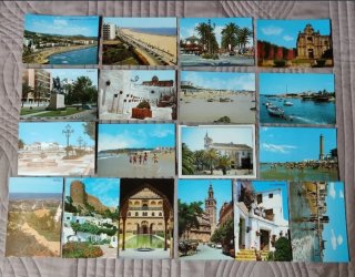 ANDALUCÍA. Lote 34 postales antiguas, nuevas.