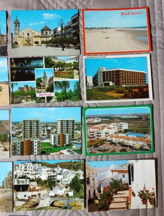 ANDALUCÍA. Lote 34 postales antiguas, nuevas.