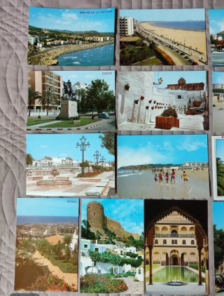 ANDALUCÍA. Lote 34 postales antiguas, nuevas.