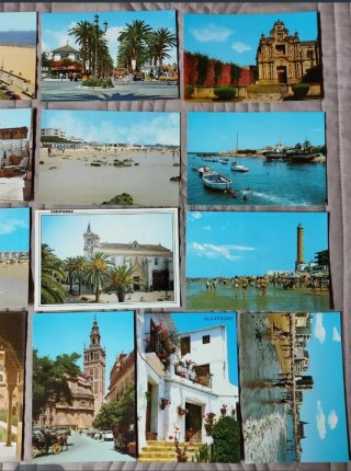 ANDALUCÍA. Lote 34 postales antiguas, nuevas.