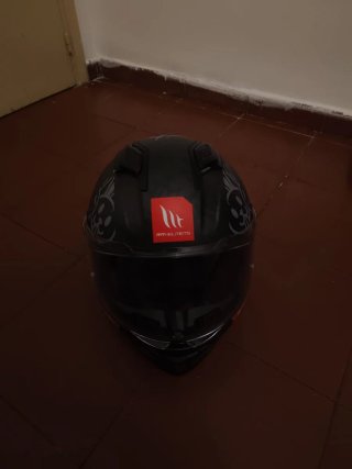 Casco Moto MT Ather 2 Negro y Gris talla L