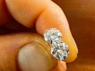 Pendientes de Plata S925 con Moissanita 1ct 6.5mm