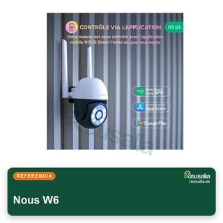 Nous W6 cámara vigilancia exterior WiFi 3MP