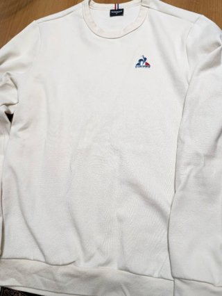 Sudadera Le Coq Sportif Talla M Blanco-Beige