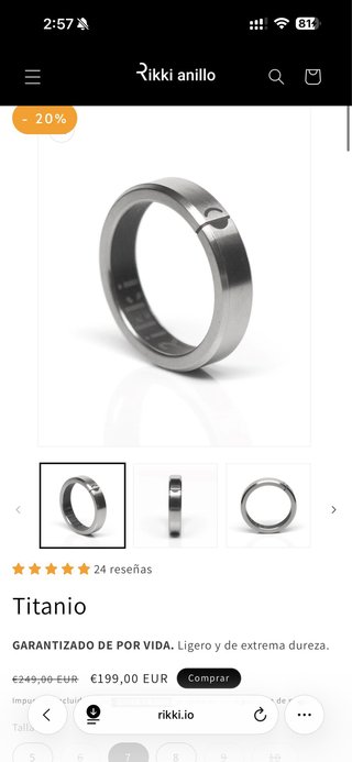 Anillo Rikki de pago