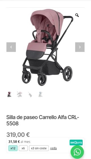 Silla de paseo Carrello Alfa