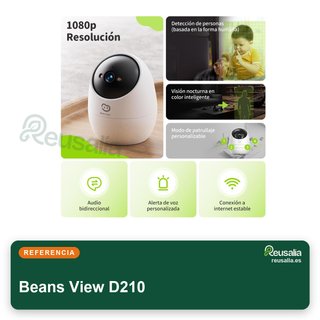 Beans View D210 cámara seguridad interior 360°