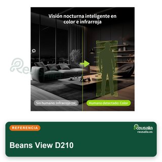 Beans View D210 cámara seguridad interior 360°