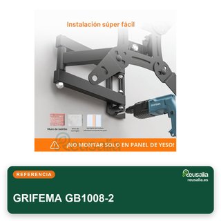 GRIFEMA GB1008-2 soporte TV pared 13-43" 20kg