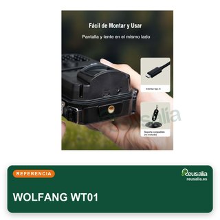 - WOLFANG WT01 cámara caza 48MP 4K IP66