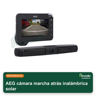 AEG cámara marcha atrás inalámbrica solar