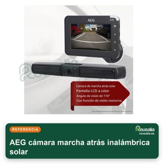AEG cámara marcha atrás inalámbrica solar