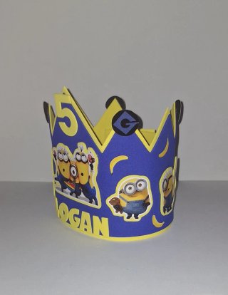 Corona de cumpleaños,(Minions).
