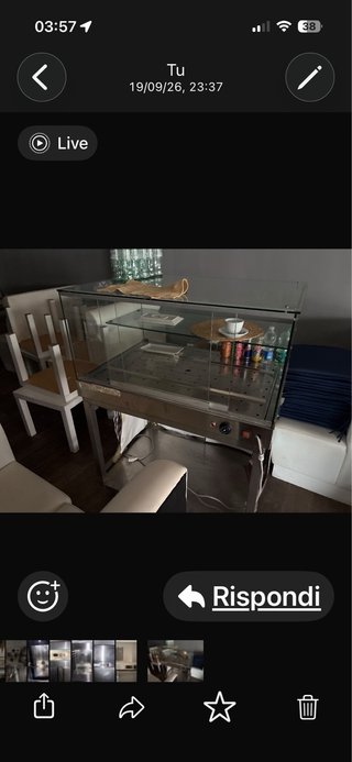 Vitrina Expositora Caliente para Hostelería